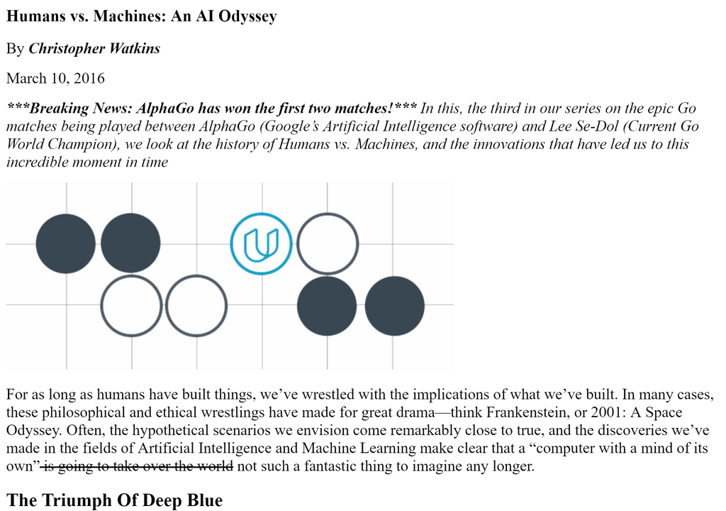 Mockup to Article